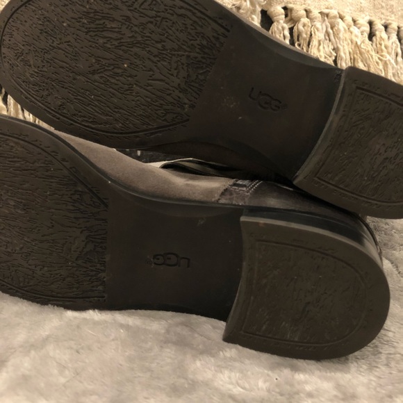 NWOB UGG Suede Leather Ankle Strap Buckle Boots - Picture 3 of 5
